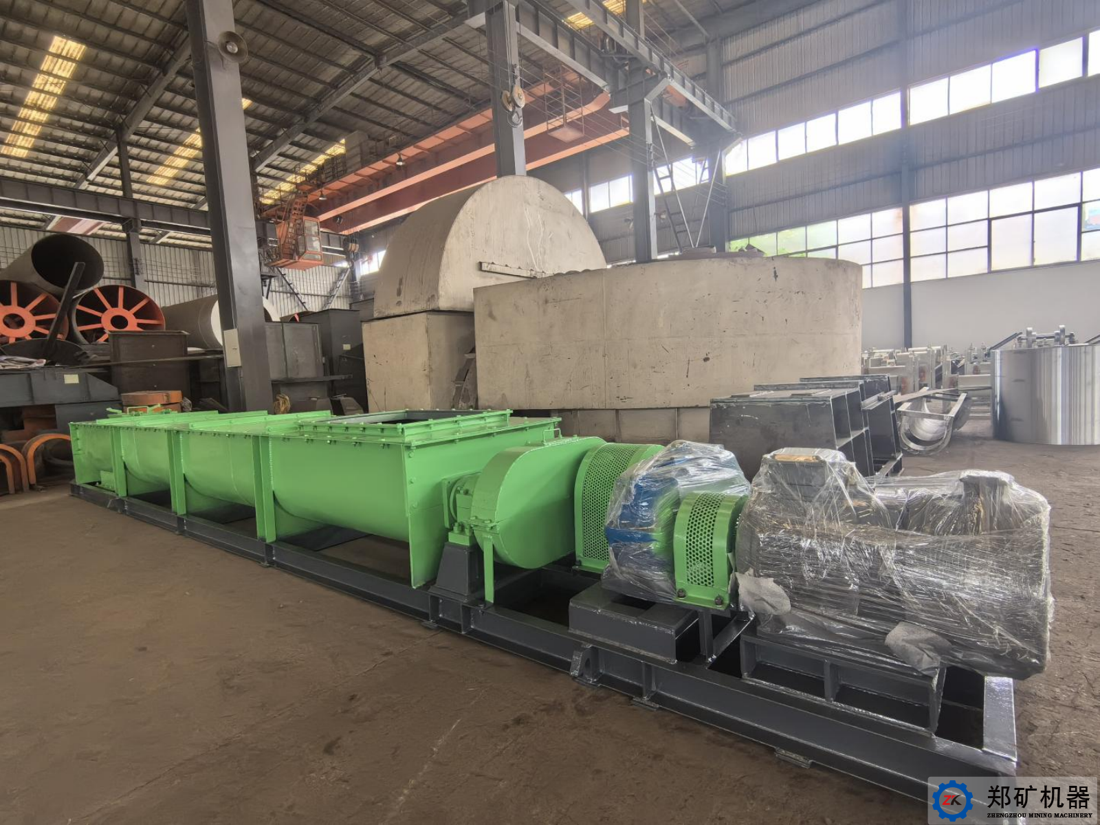 熱烈祝賀寧波ZJ400×5m雙軸攪拌機設(shè)備交貨完成！